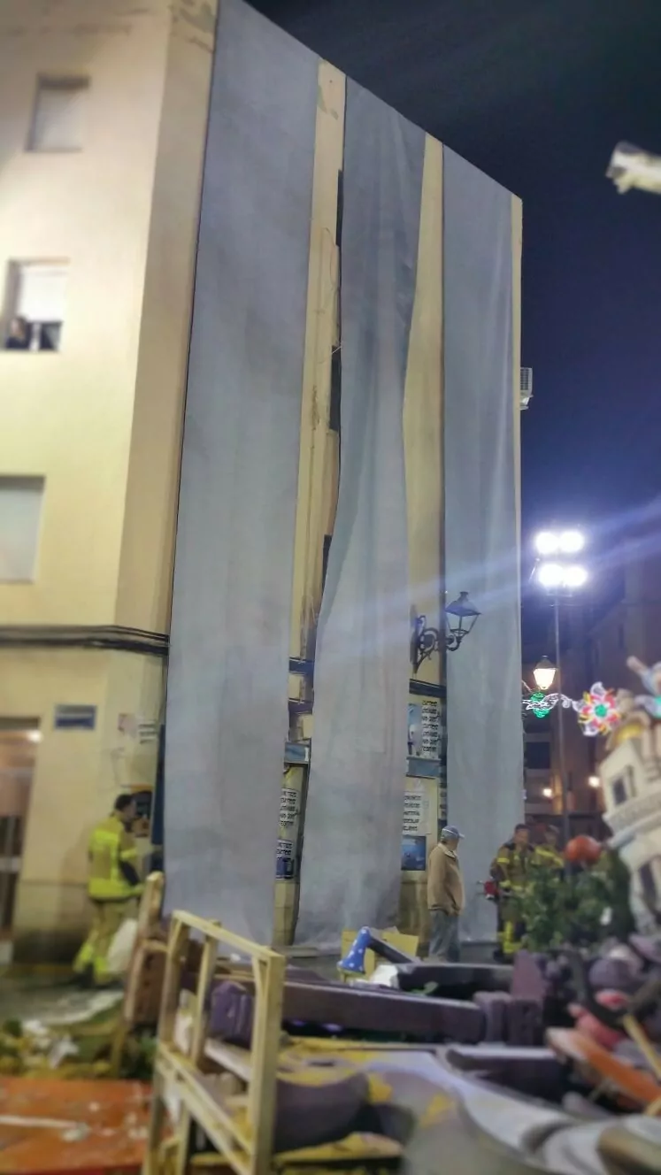 protecion fachadas falla benimaclet